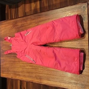 Girls pink Champion ski bibs-  size XS 4-5Y